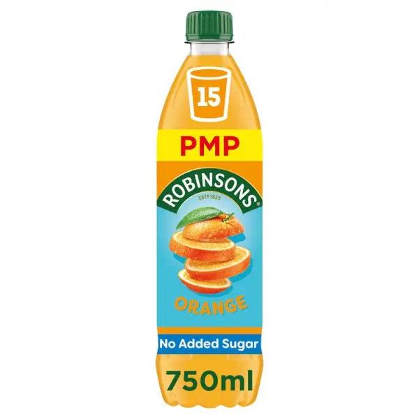 Robinsons Orange No Added Sugar Squash PMP 750ml (Case of 12) - Honesty Sales U.K