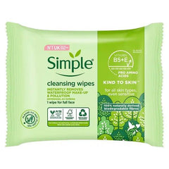 Simple Kind to Skin Cleansing Wipes Bio-degradable 25 wipes (Case of 6) - Honesty Sales U.K
