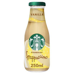Starbucks Frappuccino Vanilla Flavoured Milk Iced Coffee 250ml (Case of 8) - Honesty Sales U.K