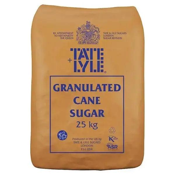 Tate & Lyle Granulated Cane Sugar 25kg - Honesty Sales U.K