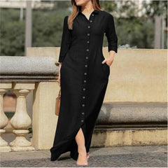 Upgrade Your Style with 2024 Summer Women's Polo Cardigan Dress - Elegant, Fashionable, and Comfortable! - Honesty Sales U.K