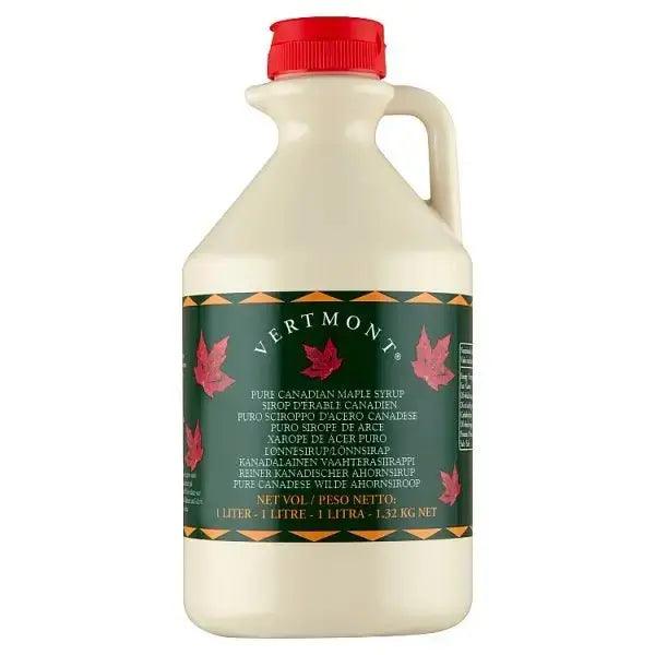 Vertmont Pure Canadian Maple Syrup 1 Litre - Honesty Sales U.K