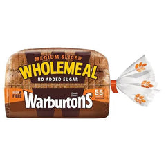 Warburtons Medium Sliced Wholemeal 400g (Case of 1) - Honesty Sales U.K