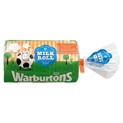 Warburtons Soft Round White Bread Milk Roll 400g (Case of 1) - Honesty Sales U.K