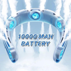 10000mAh Neck Fan Mini Portable Bladeless Silent Neckband Fan - Honesty Sales U.K