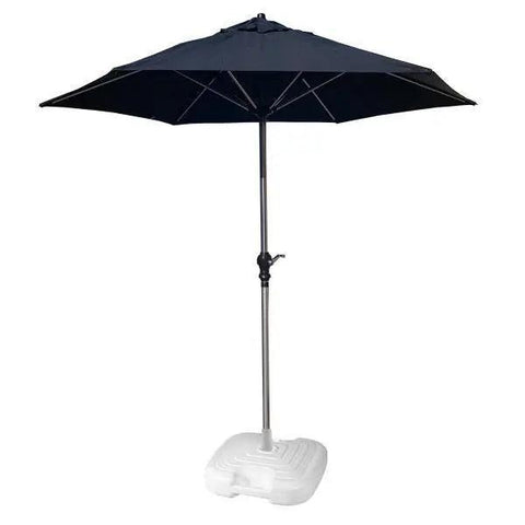 2.1m Parasol In Black with Resol Base - Pack of Two - Honesty Sales U.K