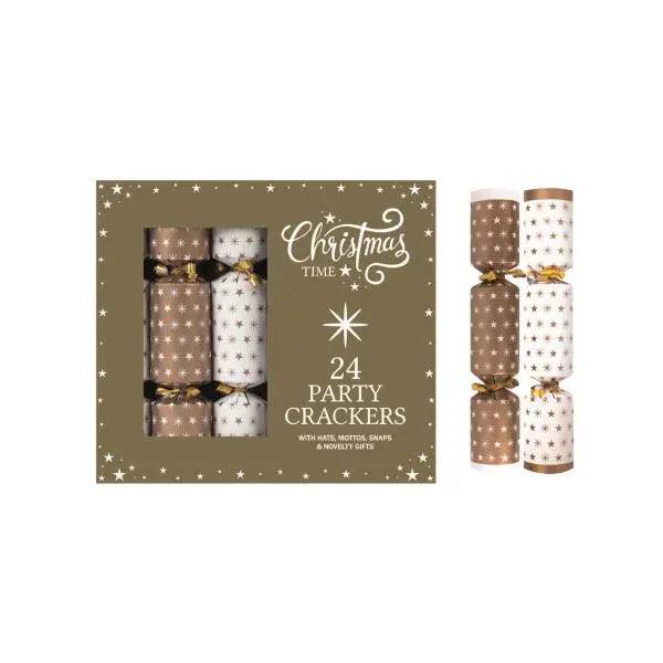 24 x 9" Mini Gold Stars Cracker Party Box - Honesty Sales U.K