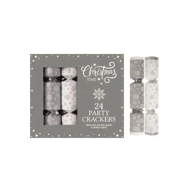 24 x 9" Mini Silver Stars Cracker Party Box - Honesty Sales U.K