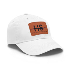 Dad Honesty Sales Hat with Leather Patch (Rectangle)