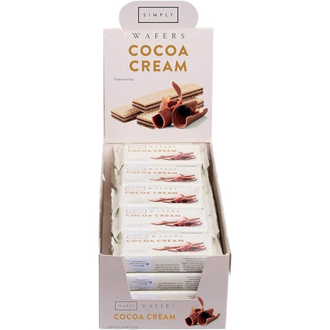 Simply Cocoa Cream Wafers 45g - Pack of 20