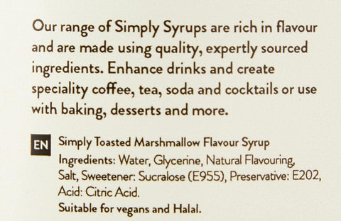 Simply Sugar Free Toasted Marshmallow Syrup