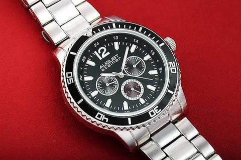 August Steiner Men's Mercury Quartz Multifunction Divers Bracelet Watch - Honesty Sales U.K