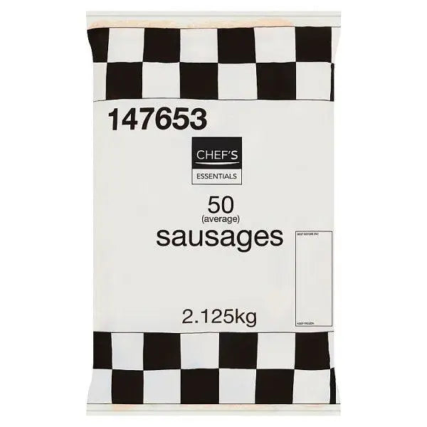 Chef's Essentials 50 (Average) Sausages 2.125kg - Honesty Sales U.K