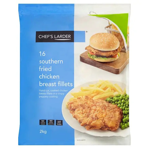 Chef's Larder 16 Southern Fried Chicken Breast Fillets 2kg Chef's Larder