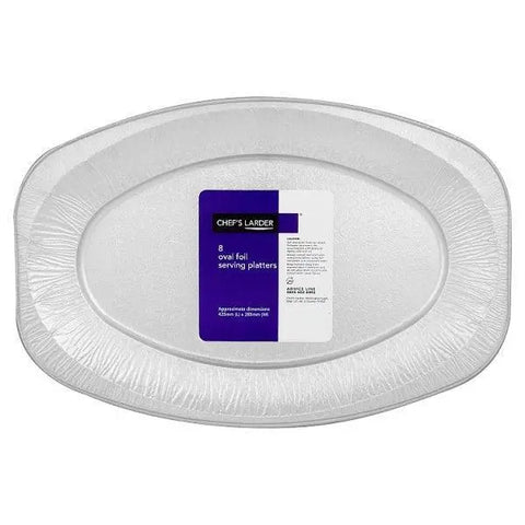 Chef's Larder 8 Oval Foil Serving Platters - Honesty Sales U.K