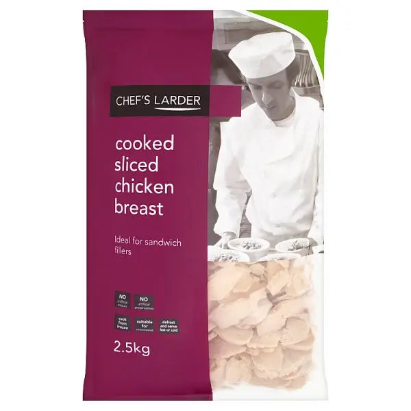 Chef's Larder Cooked Sliced Chicken Breast 2.5kg Chef's Larder