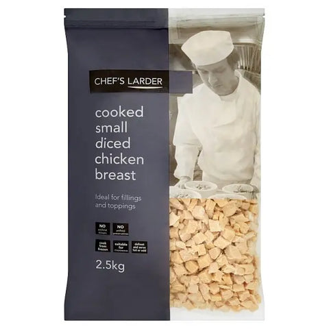 Chef's Larder Cooked Small Diced Chicken Breast 2.5kg Chef's Larder