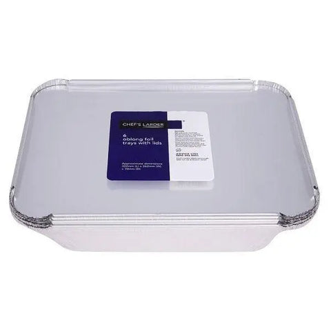 Chef's Larder Foil Trays with Lids - Honesty Sales U.K