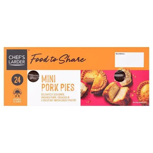 Chef's Larder Food to Share 24 Mini Pork Pies 1.56kg - Honesty Sales U.K