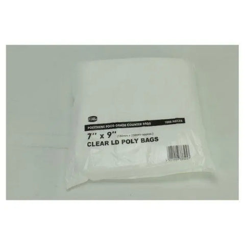 FyNite 1000 Clear Polythene Food Grade Counter Bags - Honesty Sales U.K