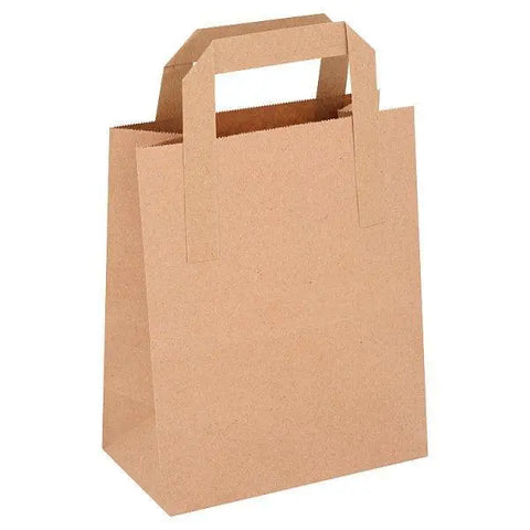 FyNite Medium Block Bottom Take-Away Food Bags-100pcs - Honesty Sales U.K