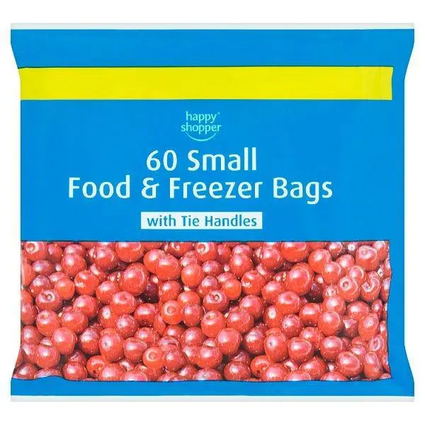 Happy Shopper 60 Small Food & Freezer Bags - Honesty Sales U.K