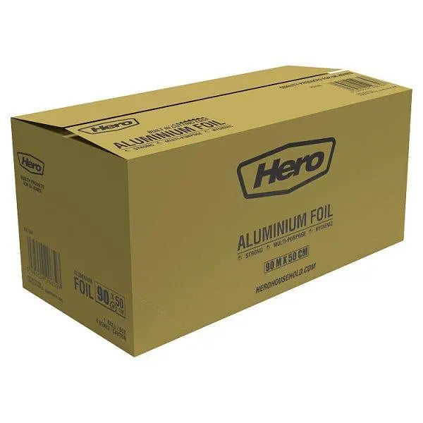 Hero Aluminium Foil 90m x 50cm - Honesty Sales U.K