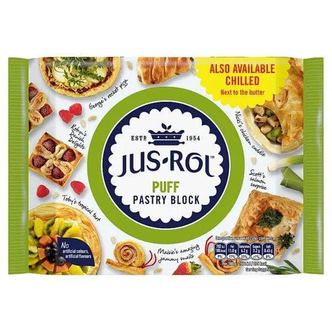 Jus-Rol Puff Pastry Block 500g - Honesty Sales U.K