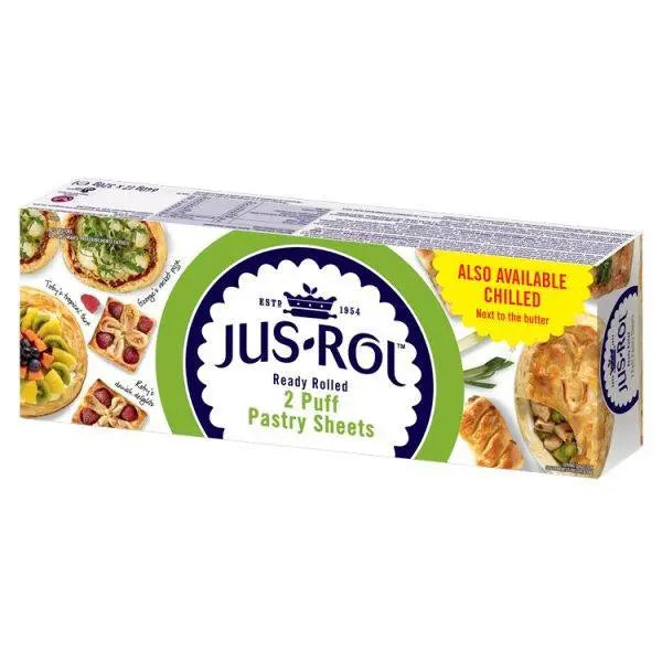 Jus-Rol Ready Rolled Puff Pastry Sheets 2 x 320g (640g) - Honesty Sales U.K