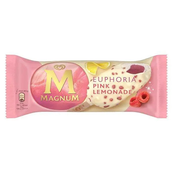 Magnum Ice Cream Stick Euphoria Pink Lemonade 90 ml - Case of 20 - Honesty Sales U.K