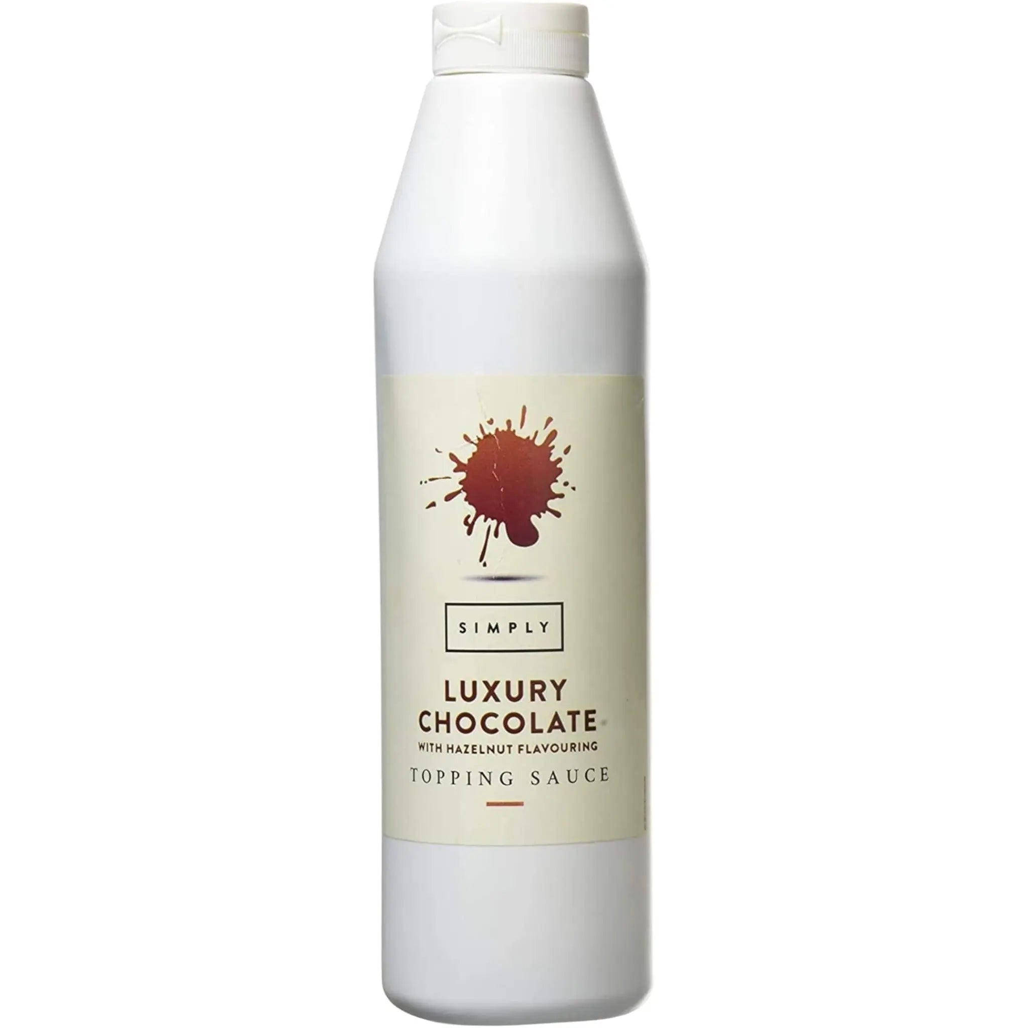 Simply Luxury Chocolate Topping Sauce with Hazelnut Flavouring Simply