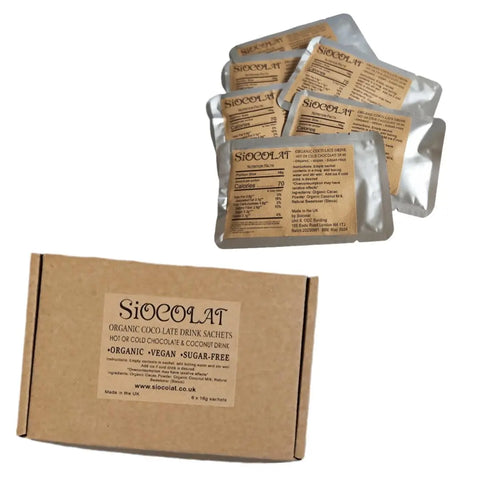 Siocolat Organic Vegan Sugar Free Low Calorie Chocolate Drink Hot or Cold - Honesty Sales U.K