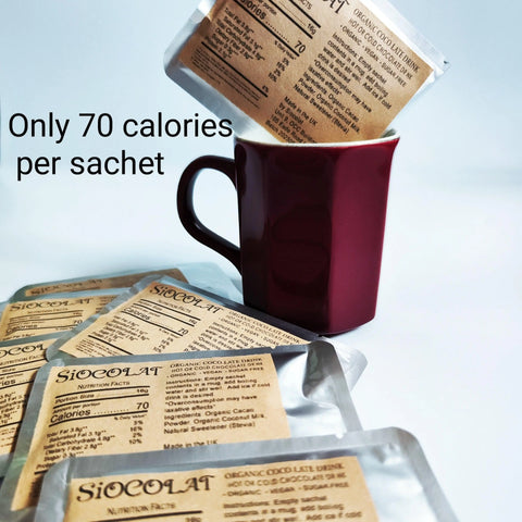 Siocolat Organic Vegan Sugar Free Low Calorie Chocolate Drink Hot or Cold - Honesty Sales U.K