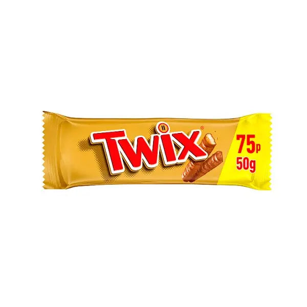 Twix Caramel & Milk Chocolate Fingers Biscuit Snack Bar (Case of 160) Twix