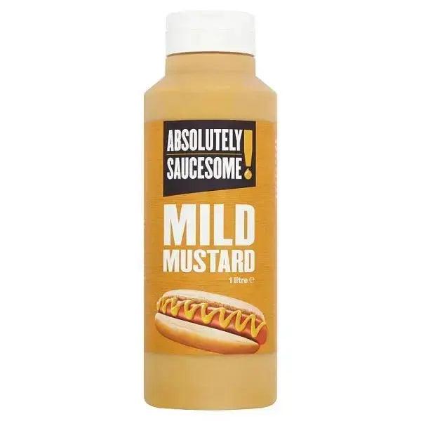Absolutely Saucesome! Mild Mustard 1 Litre - Honesty Sales U.K