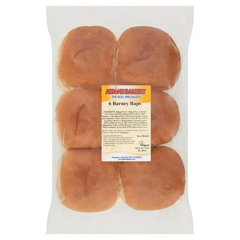 Adkins Bakery The Roll Specialists 6 Barney Baps - Honesty Sales U.K