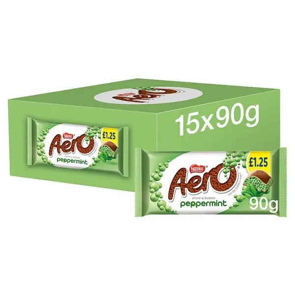 Aero Peppermint Mint Chocolate Sharing Bar 90g - Honesty Sales U.K