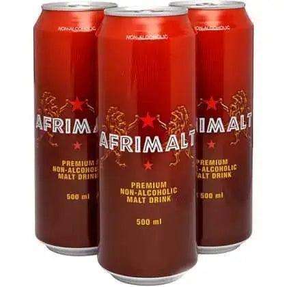 Afrimalt Malt Drink - 500ml very distinctive taste - Honesty Sales U.K