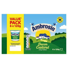 Ambrosia Ready To Eat Devon Custard Pots 6 x 120g - Honesty Sales U.K