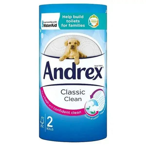 Andrex Classic Clean 2 Rolls (Case of 12) - Honesty Sales U.K