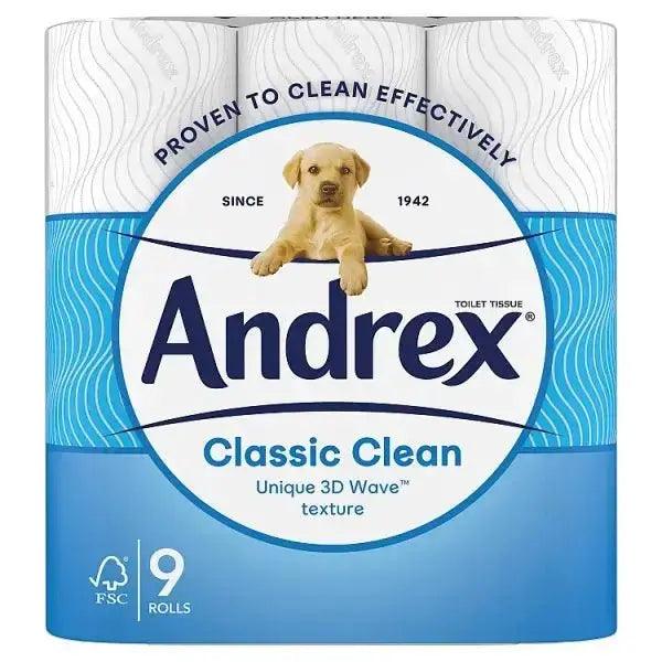 Andrex Classic Clean 9 Rolls (Pack of 4) - Honesty Sales U.K