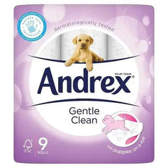 Andrex Gentle Clean 9 Rolls (Pack of 5) - Honesty Sales U.K
