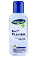 Aquasan Hand Cleanser Alcohol Gel 100ml - Honesty Sales U.K
