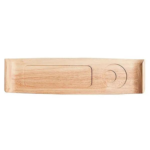 Arcoroc Mekkano Wood Board with Glass & Dish Locator 45cm - Honesty Sales U.K