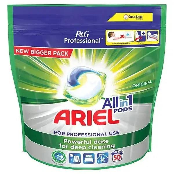 Ariel AllIn1 Professional Pods Washing Liquid Capsules Regular 100 Washes - Honesty Sales U.K