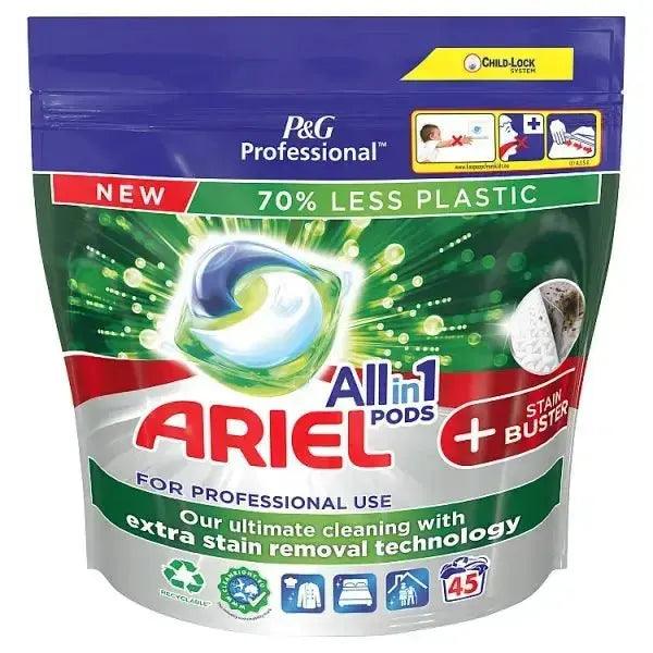 Ariel Professional Pods Washing Liquid Capsules Stain Buster 45 Washes - Honesty Sales U.K