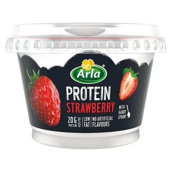 Arla Protein on the go Strawberry yogurt 200g (Case of 6) - Honesty Sales U.K