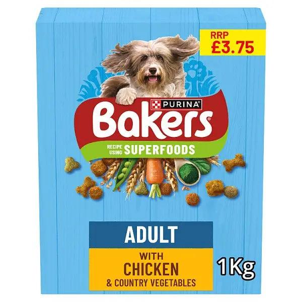 Bakers Adult with Tasty Chicken & Country Vegetables 1kg (Case of 5) Bakers