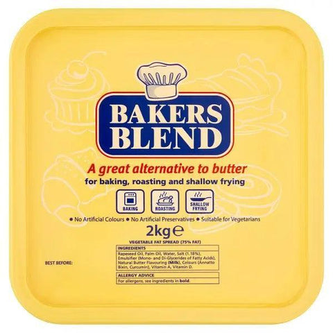 Bakers Blend Vegetable Fat Spread 2kg - Honesty Sales U.K