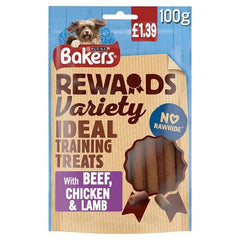 Bakers Rewards Variety with Beef, Chicken & Lamb 100g (Case of 8) Bakers